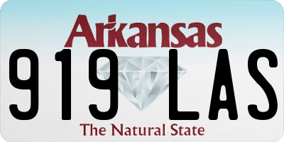 AR license plate 919LAS