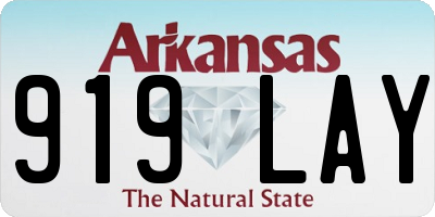 AR license plate 919LAY