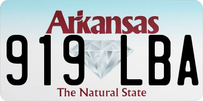AR license plate 919LBA