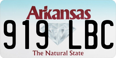 AR license plate 919LBC