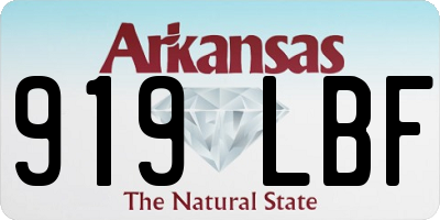 AR license plate 919LBF