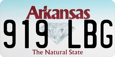 AR license plate 919LBG