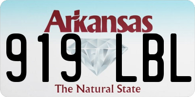 AR license plate 919LBL