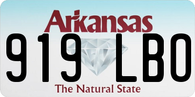 AR license plate 919LBO