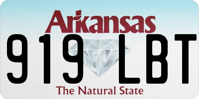 AR license plate 919LBT