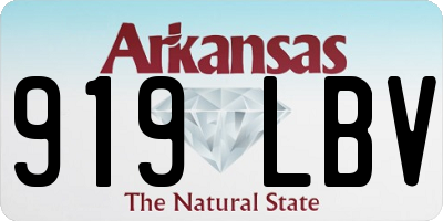 AR license plate 919LBV