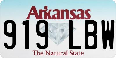 AR license plate 919LBW