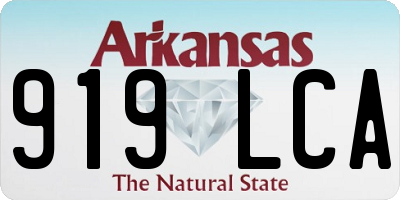 AR license plate 919LCA