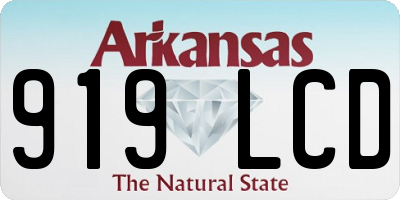 AR license plate 919LCD