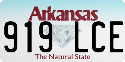 AR license plate 919LCE