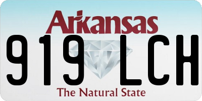 AR license plate 919LCH