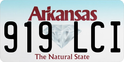 AR license plate 919LCI