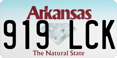 AR license plate 919LCK