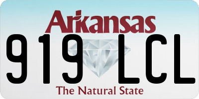 AR license plate 919LCL