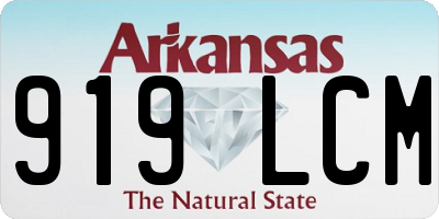 AR license plate 919LCM