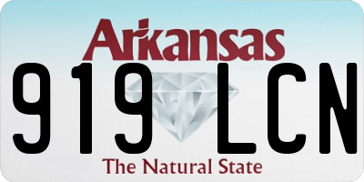 AR license plate 919LCN