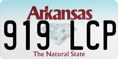 AR license plate 919LCP