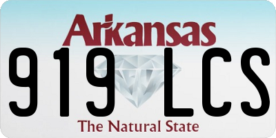 AR license plate 919LCS