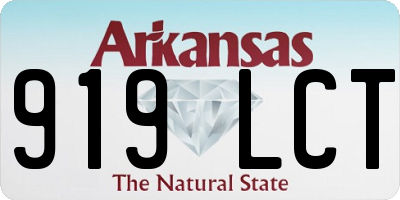 AR license plate 919LCT