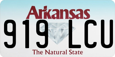 AR license plate 919LCU