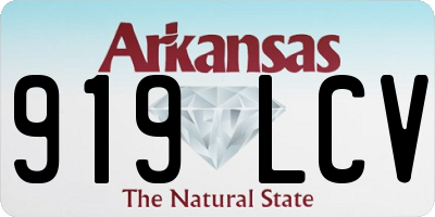 AR license plate 919LCV