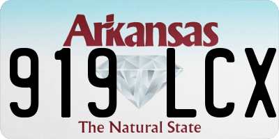 AR license plate 919LCX