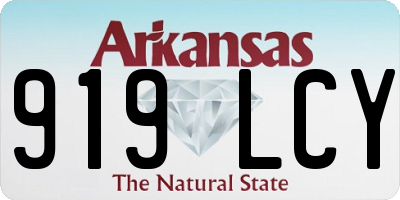 AR license plate 919LCY