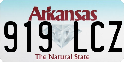 AR license plate 919LCZ