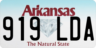 AR license plate 919LDA