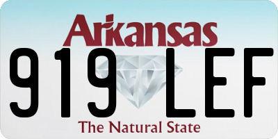 AR license plate 919LEF