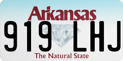 AR license plate 919LHJ