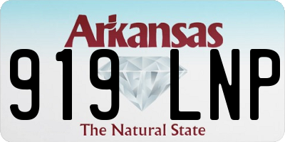 AR license plate 919LNP