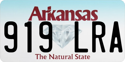 AR license plate 919LRA
