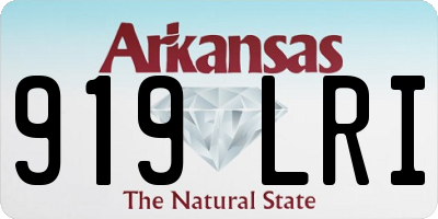 AR license plate 919LRI