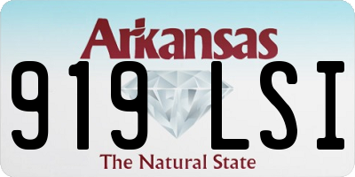 AR license plate 919LSI