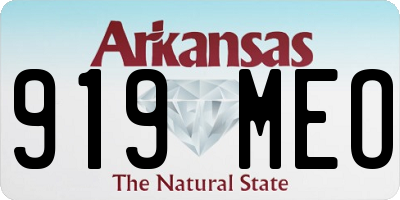AR license plate 919MEO
