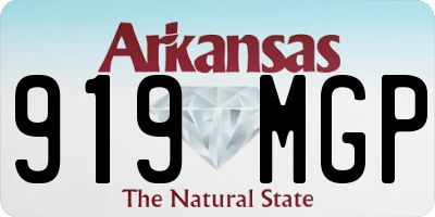 AR license plate 919MGP