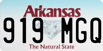 AR license plate 919MGQ