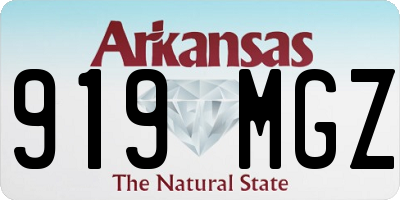AR license plate 919MGZ