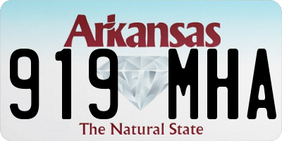 AR license plate 919MHA