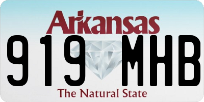 AR license plate 919MHB