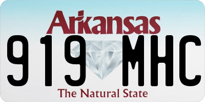 AR license plate 919MHC