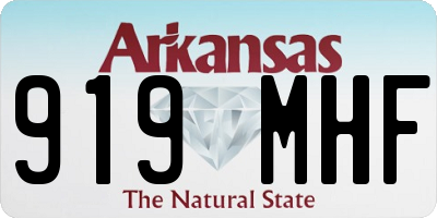 AR license plate 919MHF