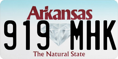 AR license plate 919MHK