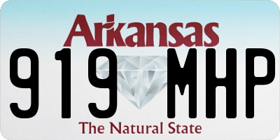 AR license plate 919MHP