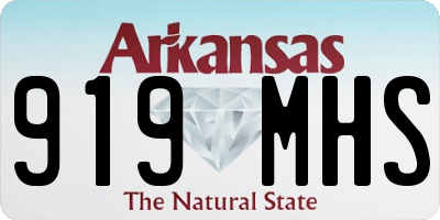 AR license plate 919MHS