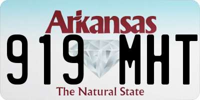 AR license plate 919MHT