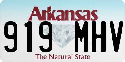AR license plate 919MHV