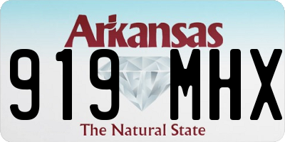 AR license plate 919MHX
