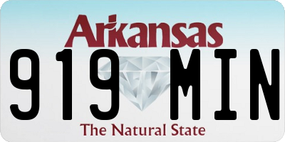 AR license plate 919MIN